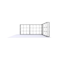 L Shape Lumière Light Wall® Configuration G - BACKLIT (Graphic Package)