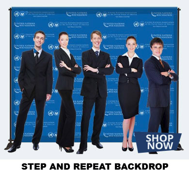 STEP AND REPEAT BACKDROP