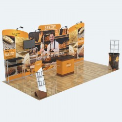 10X20ft Custom Trade Show Display Booth H