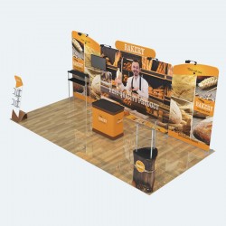 10X20ft Custom Trade Show Display Booth H