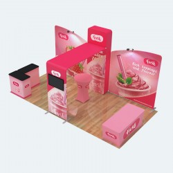 10X20ft Custom Trade Show Display Booth Q