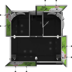 Hybrid Pro 20x20 Modular Island Kit 19 Hybrid Pro 20x20 Modular Island Kit 19