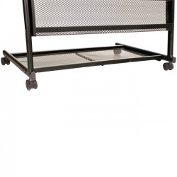 4 Shelf Mobile Literature Display Rack