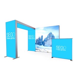  SEGO 10ft Lightbox Modular Display Configuration C Double Sided